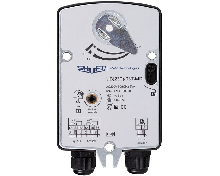 Shuft Shuft UB(230)-05T-MD электропривод с возвратной пружиной
