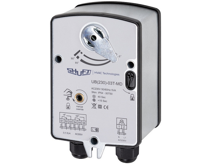 Shuft Shuft UB(230)-03T-MD электропривод с возвратной пружиной